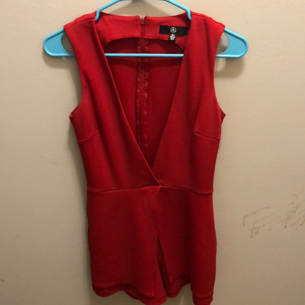 Missguided Red Romper